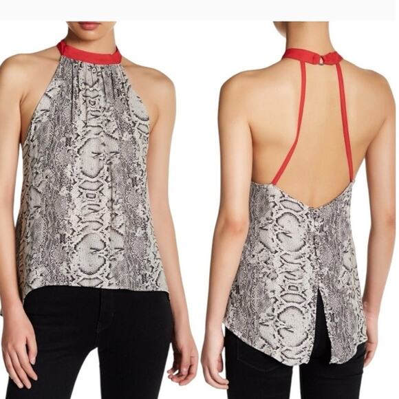 Free People Halter top Snakeskin Print size - Picture 1 of 8